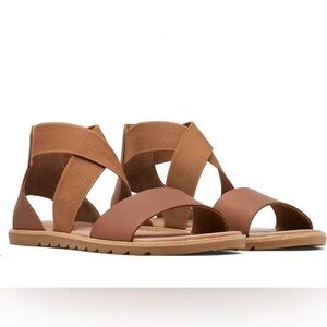 Sorel Ella II Sandal in Velvet Tan, Women’s size 10